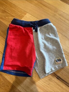 Carter's Colorblock USA Shorts - Red, Gray & Blue